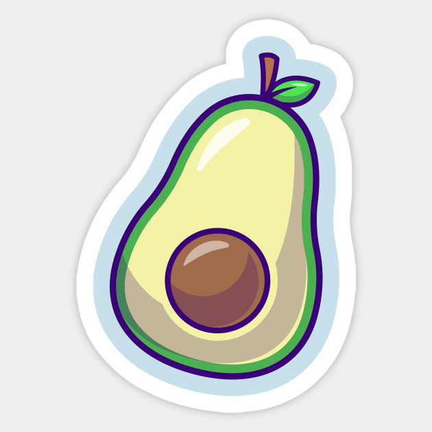 Avocado Fruit Cartoon Sticker by Catalyst Labs